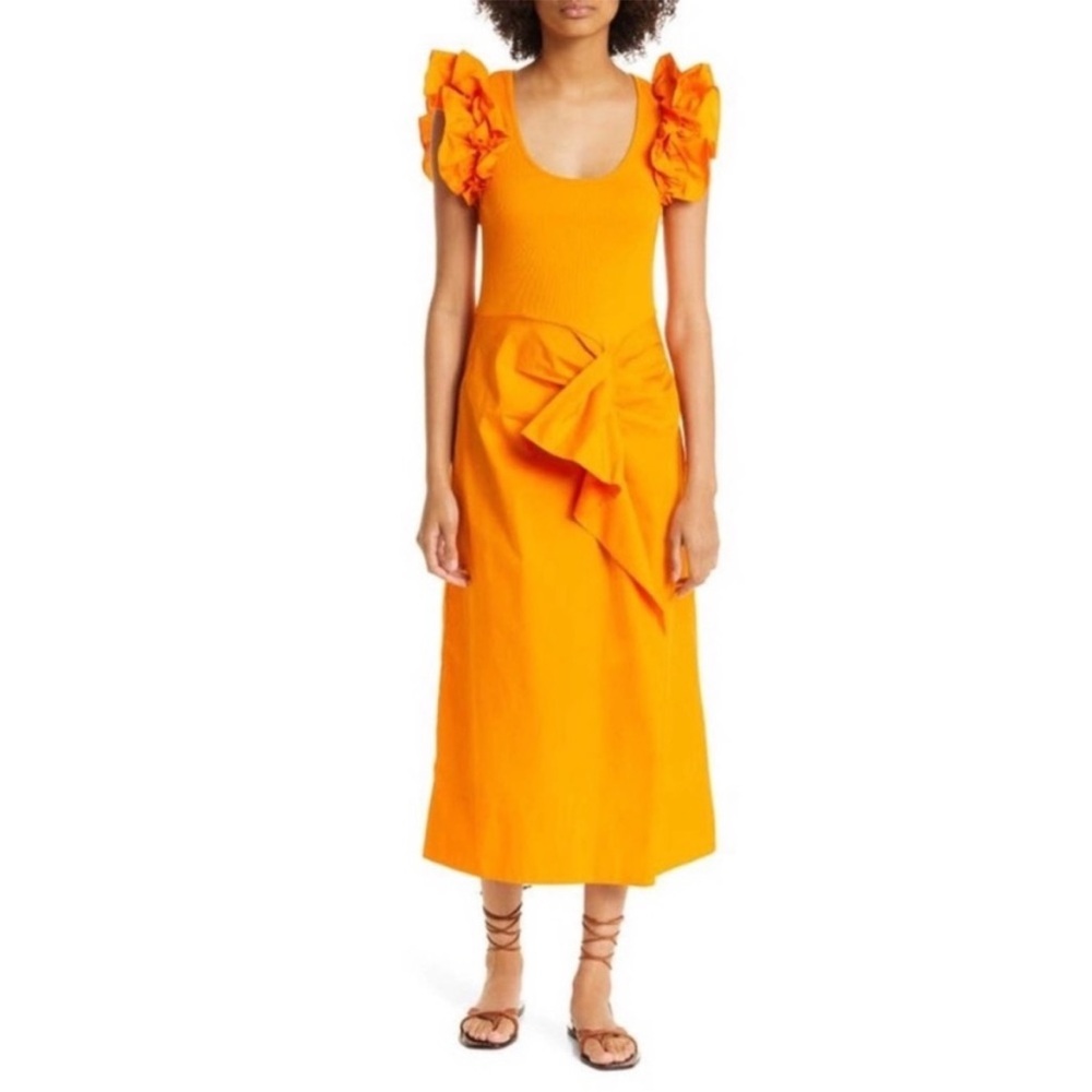 Ulla johnson Isabella dress large marigold color NWT